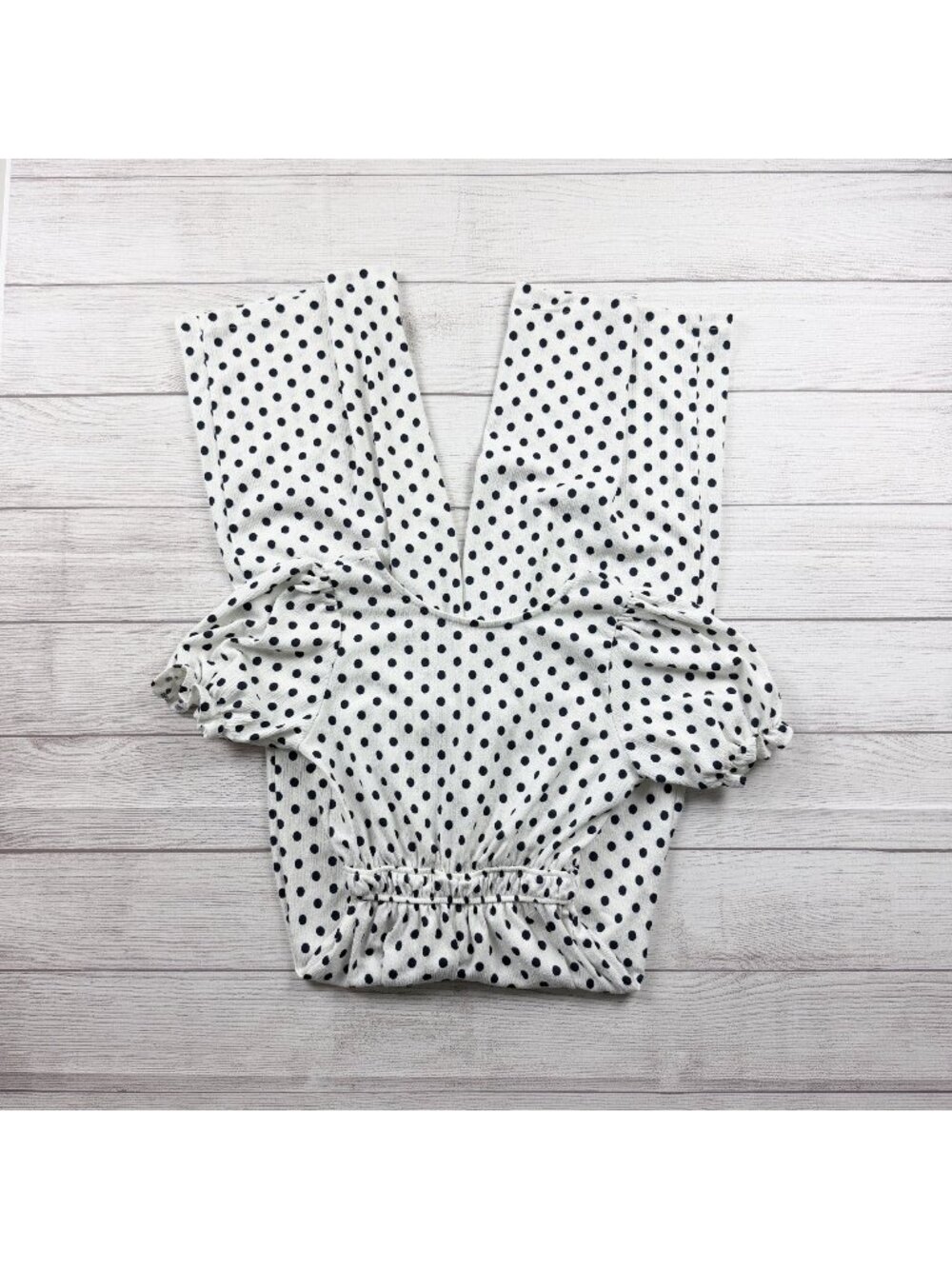 Zara Girls White Polka Dot Wide Leg Cutout Jumpsuit Romper 10
